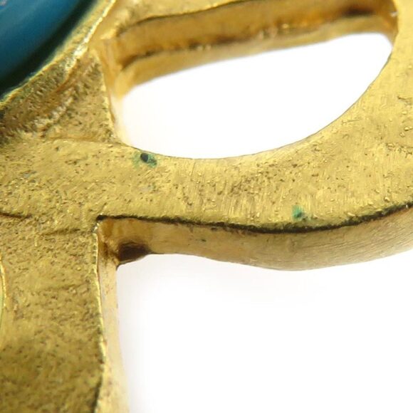 CHANEL Blue Logo Earrings - Picture 4 of 5